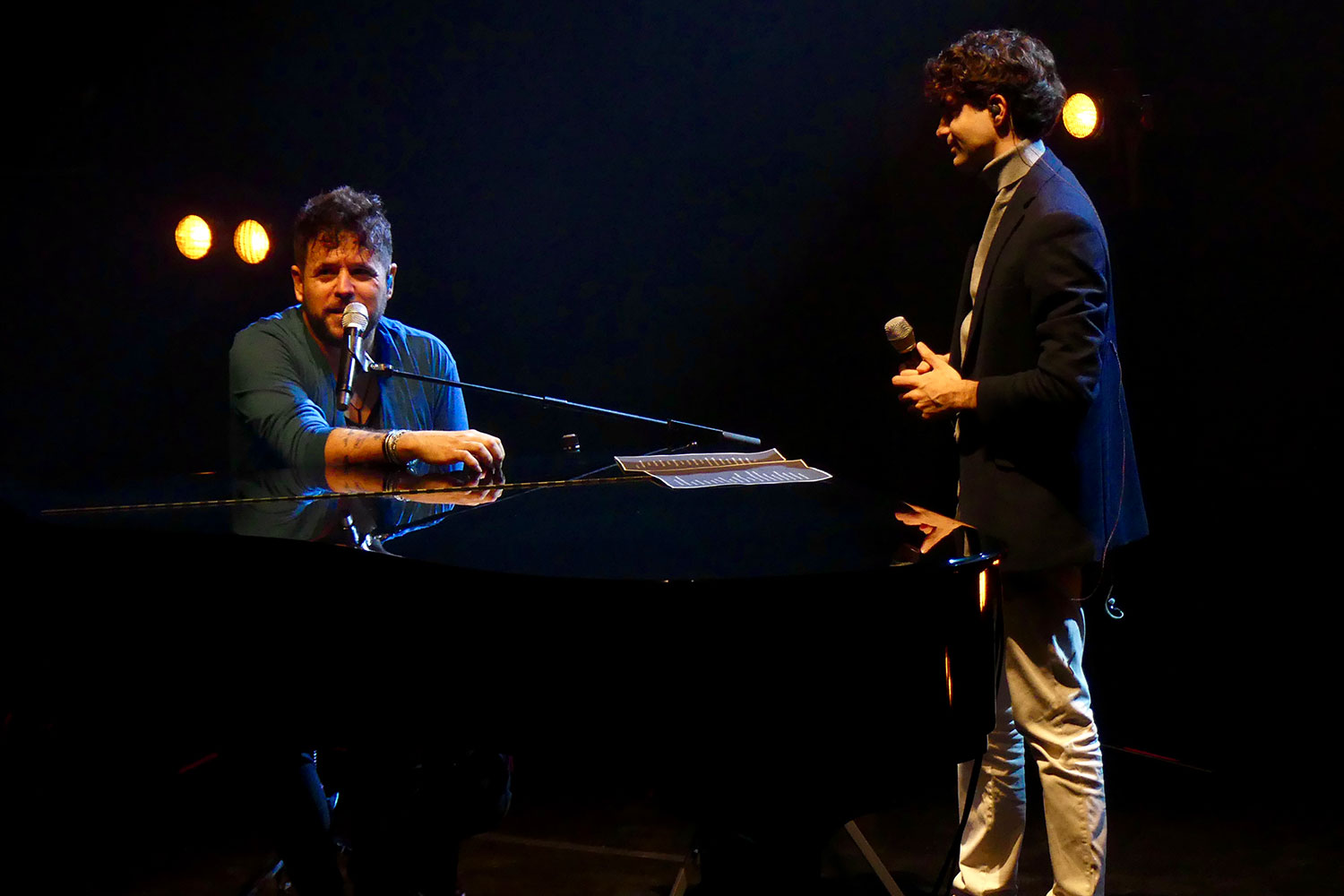 Pablo Verdeguer cantando con Pablo López